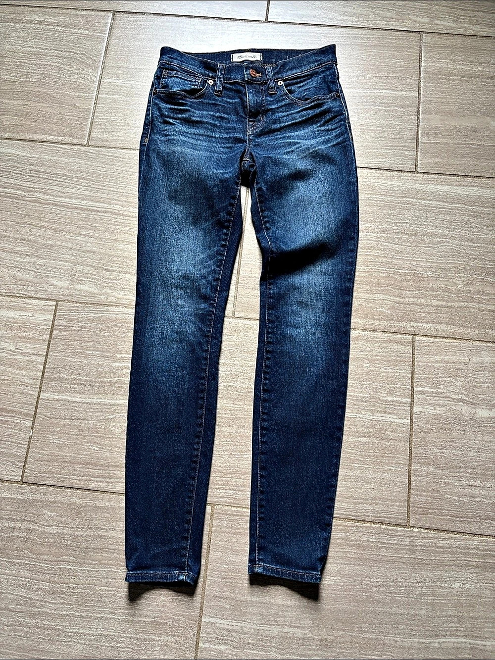 Madewell Skinny Jeans Blue Waist 25